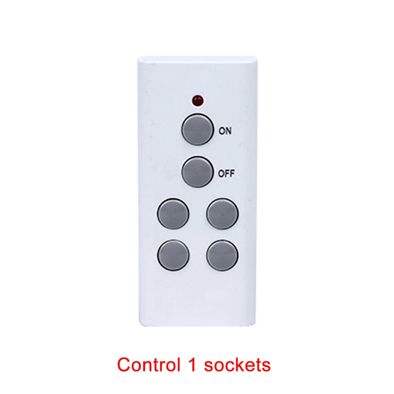 Wireless Smart Remote Control Socket Plug Power Outlet Light Switch Plug Socket Power Outlet Socket EU Plug with Remote Control