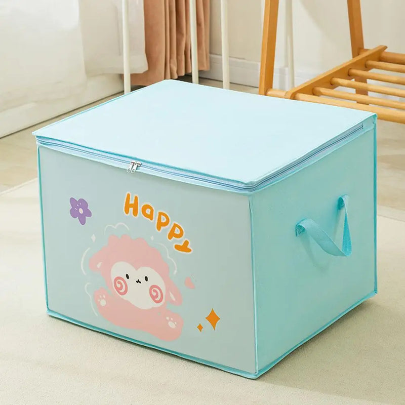 Folding Storage Basket Linen Storage Fabric Wardrobe Bedroom Closet Laundry Toys Basket Clothes Organizer Storage Box