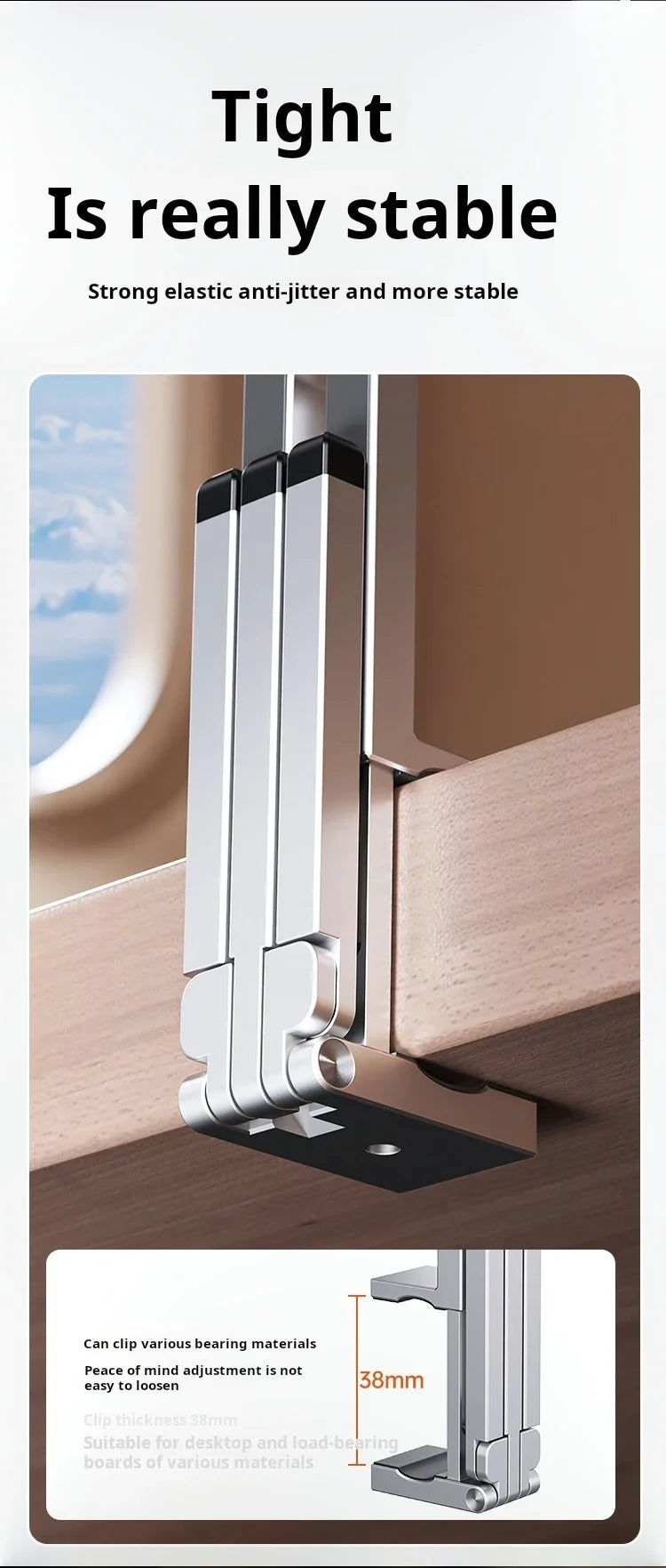 For MagSafe Plane Phone Holder – Portable Magnetic 360° Rotating Foldable Tripod for Travel, Car & Desk