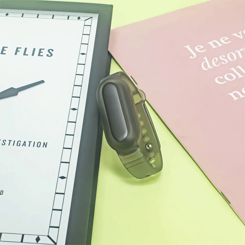 TPU Voice Recorder Case for PLAUD NotePin AI Transparent Waterproof Protective Cover Shockproof Protector Band Strap