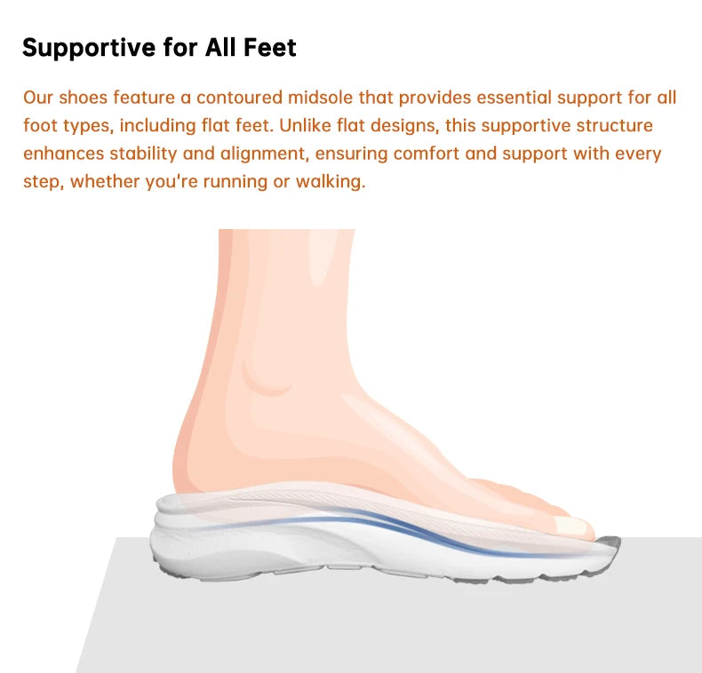 Running Shoes Original Men Sneakers Comfortable Wide Toe Box Athletic Shoes Non Slip Jogging Footwear Breathable Gym Trainer