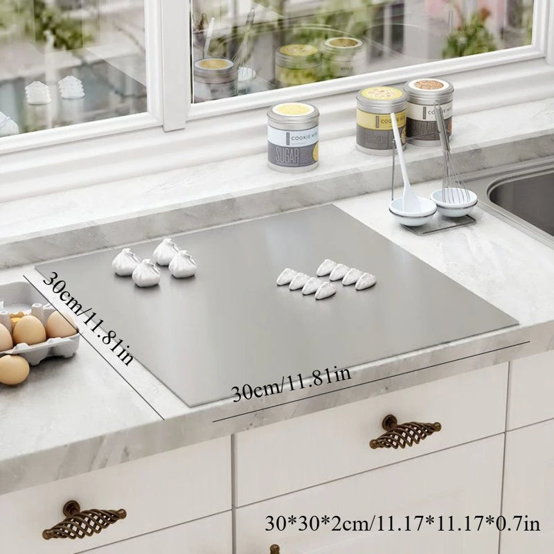 Stainless Steel Cutting Board Multifunctional Cut Vegetables and Meat Chopping Board Home Kitchen Rectangular Board