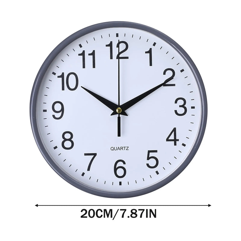 Minimalist Style Wall Clock, Quartz Clock, Bedroom, Living Room, Hanging Clock, Luminous Clock Household Wall Decoration 20cm