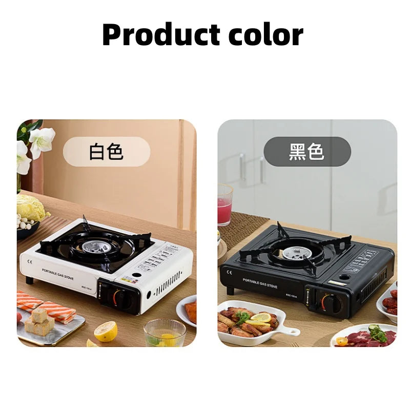 Portable chimney-style stove, suitable for outdoor barbecuing, camping and family gatherings. Multi-functional compact cooking