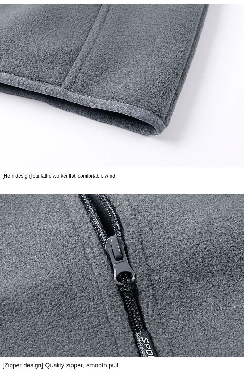 Tatiana Haven Men’s Fleece Winter Vest – Warm Casual Sleeveless Jacket with Zipper and Pockets