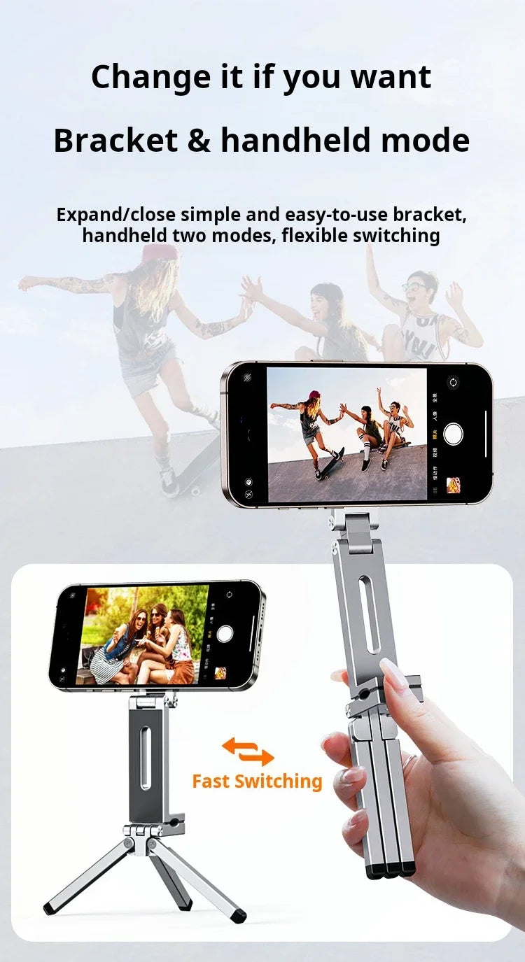 For MagSafe Plane Phone Holder – Portable Magnetic 360° Rotating Foldable Tripod for Travel, Car & Desk