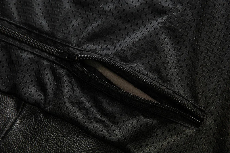 Protective Rider Clothing Natural Cow Leather Jacket Men Motor Biker Coat Mens Motorcycle Genuine Jaqueta