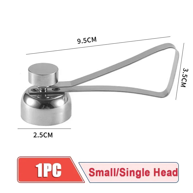 Egg Eggshell Opener Eggshell Cutter 304 Stainless Steel Double Head Egg Topper Shell Opener Boiled Raw Egg Creative Kitchen Tool