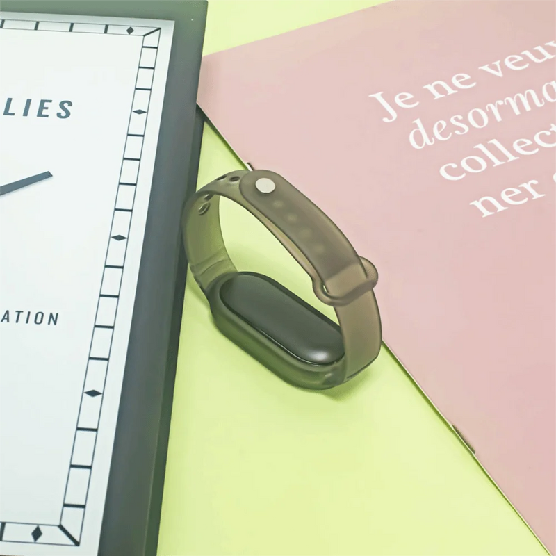 TPU Voice Recorder Case for PLAUD NotePin AI Transparent Waterproof Protective Cover Shockproof Protector Band Strap