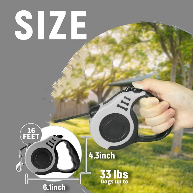 🐾 Retractable Dog Leash – 5m Automatic Nylon Lead for Small & Medium Dogs and Cats