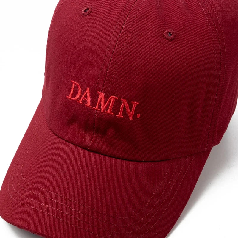 Tatiana Haven DAMN Embroidered Baseball Cap – Unisex Hip Hop Cotton Hat with Adjustable Strap