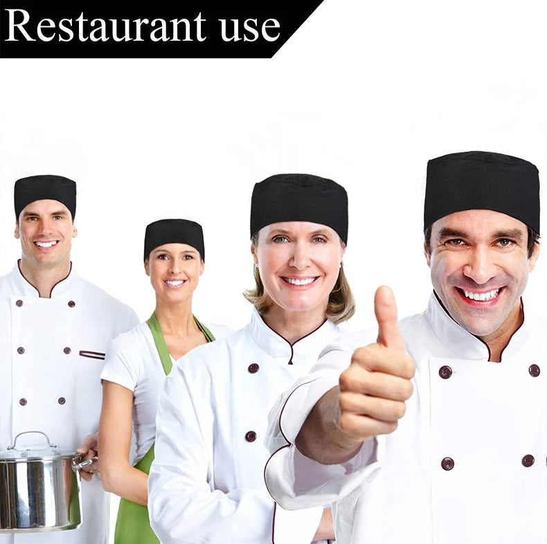 Tatiana Haven Unisex Chef Hat – Adjustable Breathable Beanie Cap for Kitchen, Restaurant & Sushi Chefs