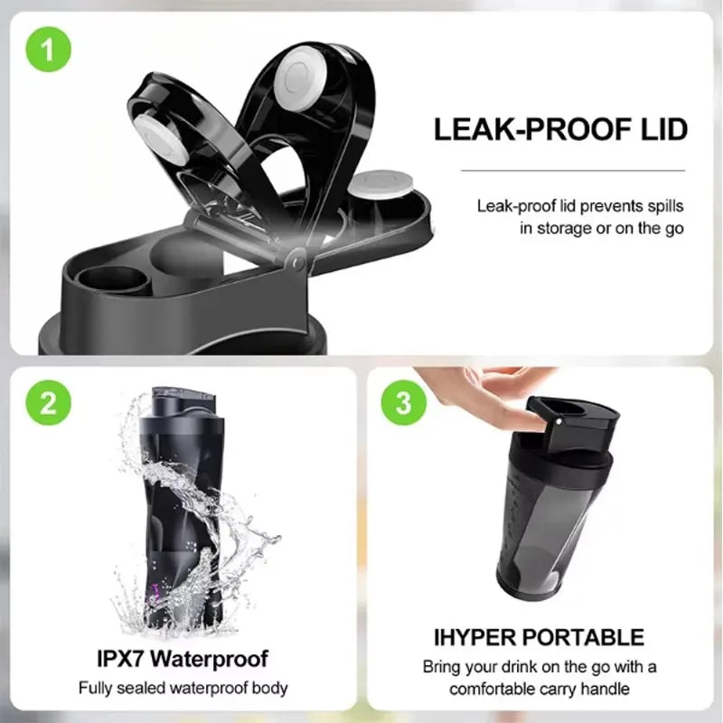 2025 Portable Electric Blender Juicer USB Rechargeable Mini Smoothie Blender Personal Fruit Mixer for Home Office Travel