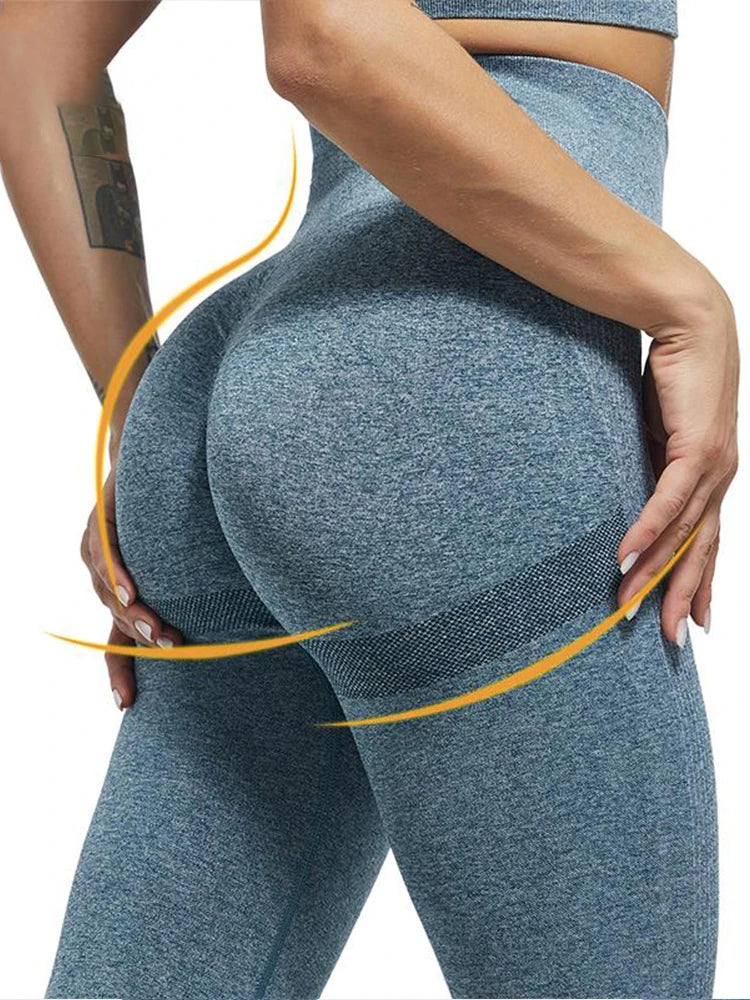Women High Waist Leggings For Fitness Ladies Sexy Bubble Butt Gym Sports Workout Leggings Push Up Fitness Female Leggins