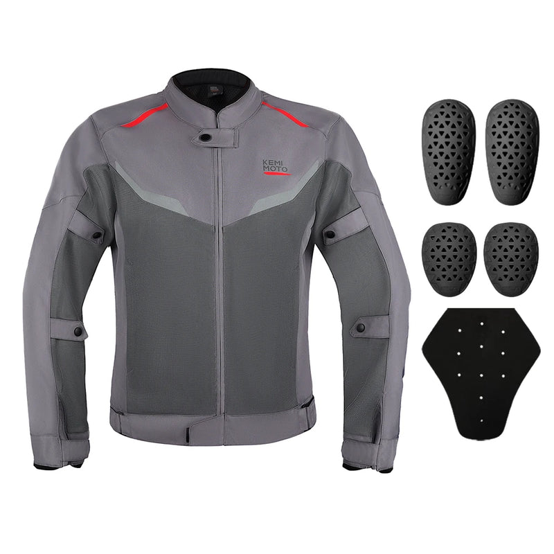 Motorcycle Riding Jacket Men Breathable Summer Clothing Built-in CE Protector Gear Soft Mesh Cycling Motocross Off-road Outfit