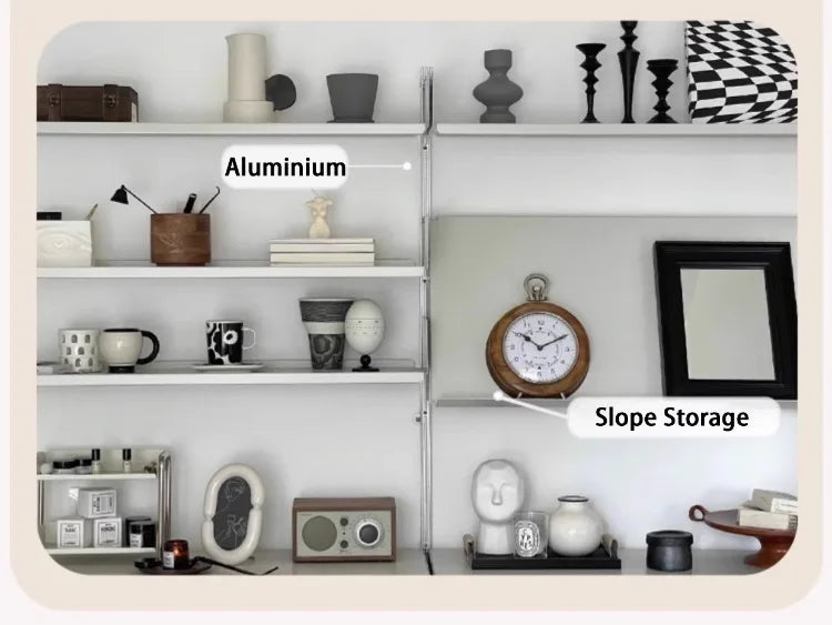 Floating Wall Shelf Metal Rack Organizers Storage Shelves on Wall Living Room Cabinets Plate Rack Storage Holders Home Supplies