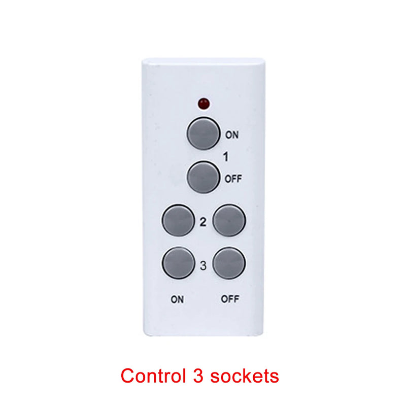 Wireless Smart Remote Control Socket Plug Power Outlet Light Switch Plug Socket Power Outlet Socket EU Plug with Remote Control