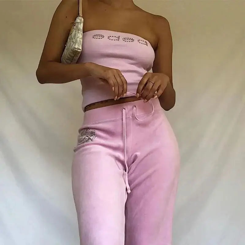 Y2k tank top retro street style Gothic summer slim fit women&