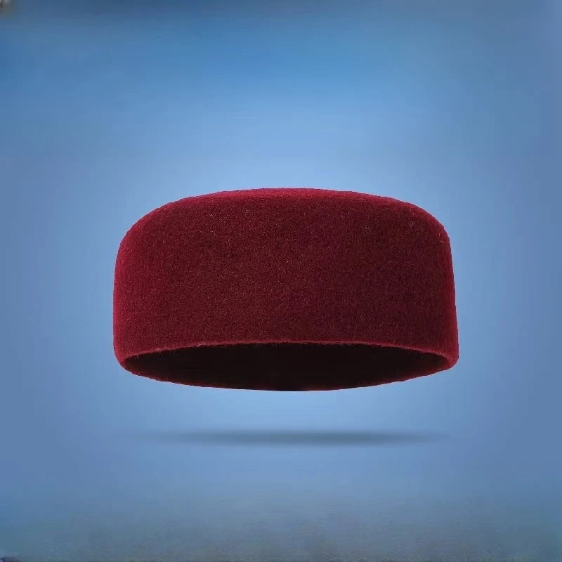 Tatiana Haven Men’s Wool Beret – Vintage Felt Fedora Hat for Casual & Classic Style