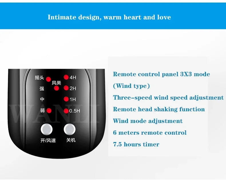 Household Wall-Mounted Electric Fan 220V/60W 16-Inch Living Room Kitchen Fan With 3 Speed Adjustable Smart Version/Mechanical