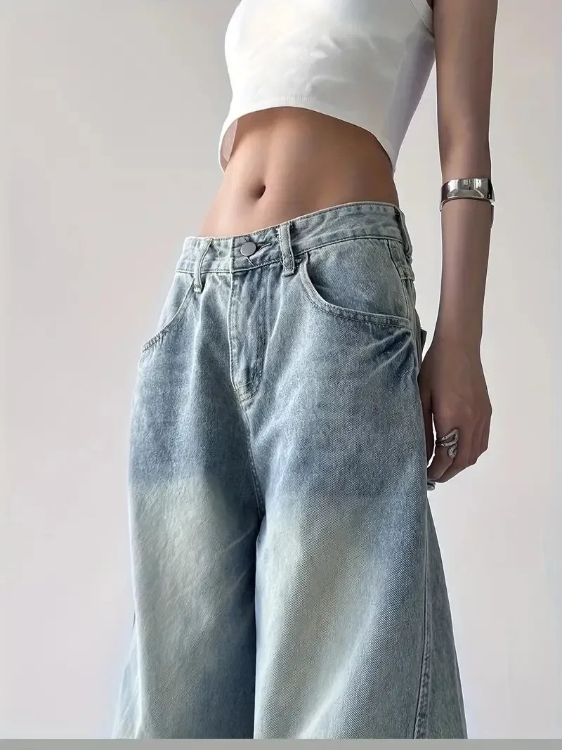 Loose hip hop street jeans jeans street women&
