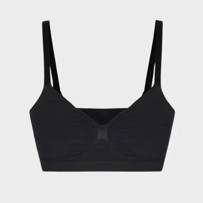 Sports Bras for Women Wireless Soft Workout Bra Full Coverage Push Up Bralettes Seamless Crop Cami Bra for Yoga Fitness