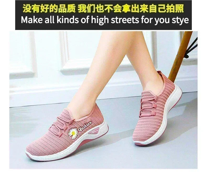 Women Sneakers Autumn New Trendy Mesh Casual Sports Running Shoes Wholesale Comfortable Lightweight Breathable Fashion Sneakers