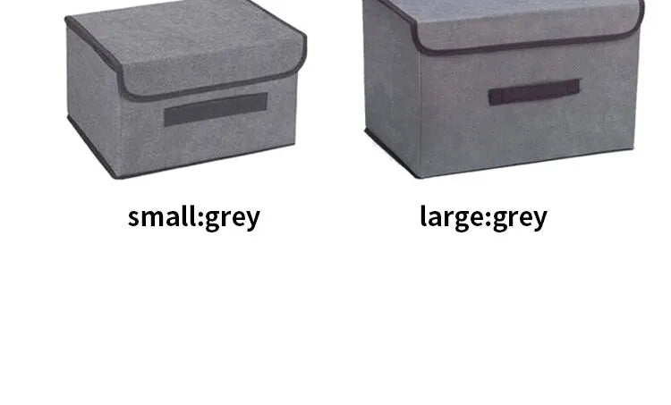 Fold Non Woven Fabric Storage Box Gray Home Supplies Clothing Underwear Sock And Kid Toy Storage Organizer Cosmetics