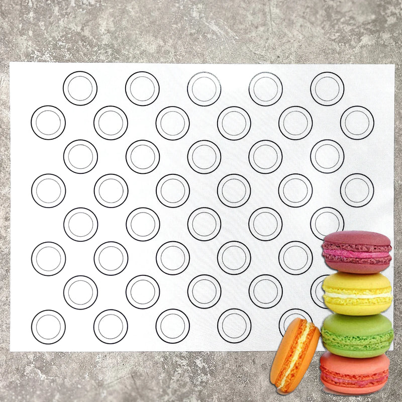 1PC Silicone Baking Mat for Oven, Baking Macarons Cookies, Reusable Nonstick & Easy to Clean, 40cm/15.75 X 30cm/11.75inch, White