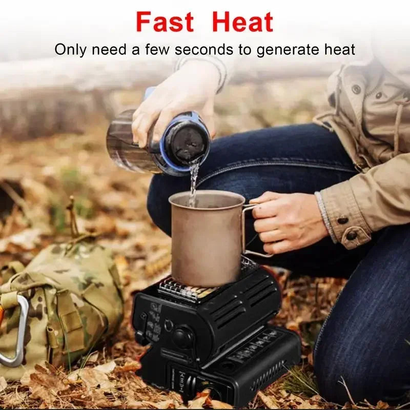 Camping Stove Gas Multifunctional Outdoor Survival Hiking Heater Household Hand Warmer for Camping Caravan Tent Fishing Heating