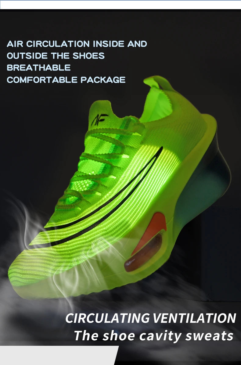 Casual Sneakers Air Cushion Running Shoes Jogging Marathon Men Sports Breathable Lightweight Comfortable Nonskid Leisure Sneaker