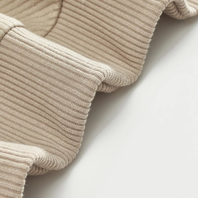 Men’s Zipper Polo Sweatshirt – Turn-Down Collar Long Sleeve Pullover for Autumn and Winter