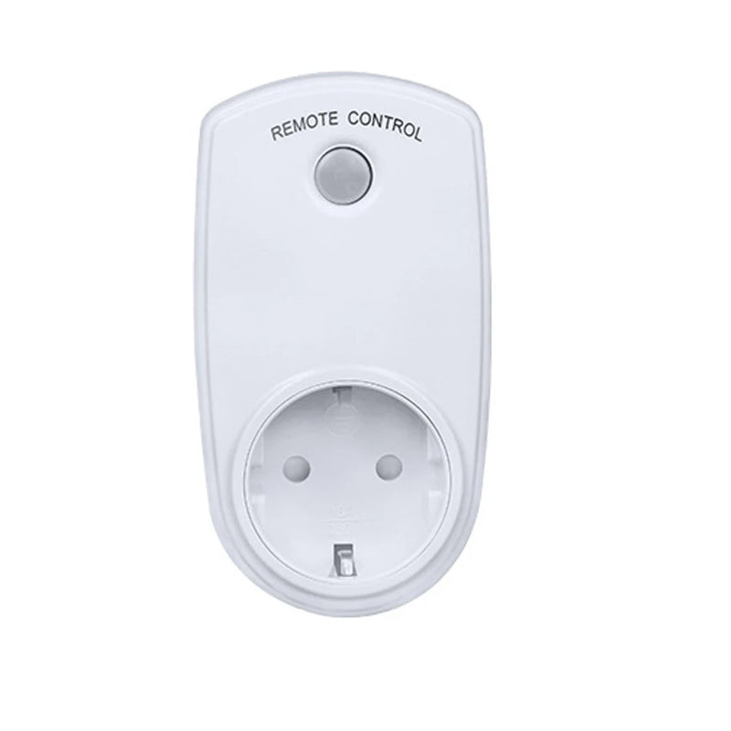 Wireless Smart Remote Control Socket Plug Power Outlet Light Switch Plug Socket Power Outlet Socket EU Plug with Remote Control