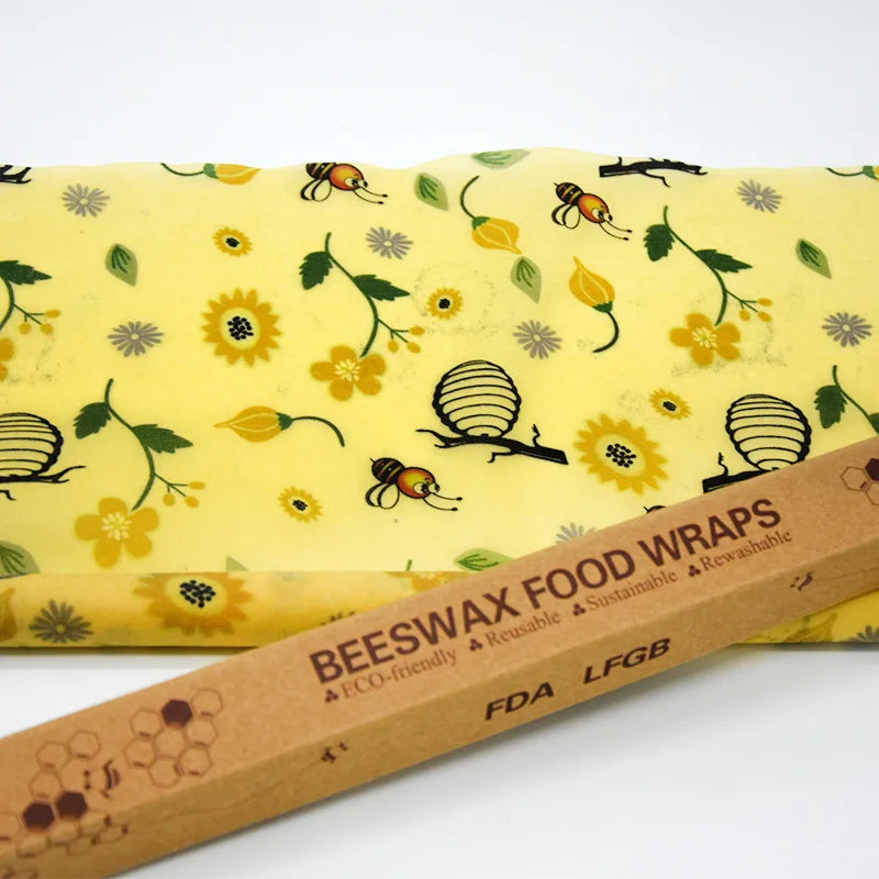Beeswax Fresh-keeping Cloth Beeswax Packaging Film Reusable Food Grade Fruit Preservation Cloth Food Packaging Cloth