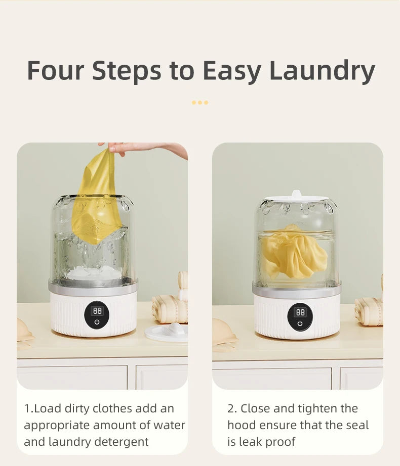 Mini Household Electric Washing Cup Underwear Socks Small Wireless Charging Washing Machine Pet clothes washing machine