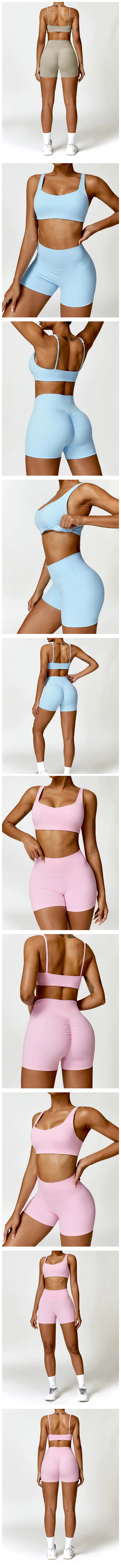 Yoga Suit 2 Pieces Sportswear Sports Set Women Tracksuits Gym Clothes Sport Bra Fitness Long Sleeve Top Workout Legging Yoga Set