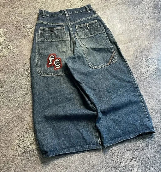 American retro jeans loose casual Y2K men&