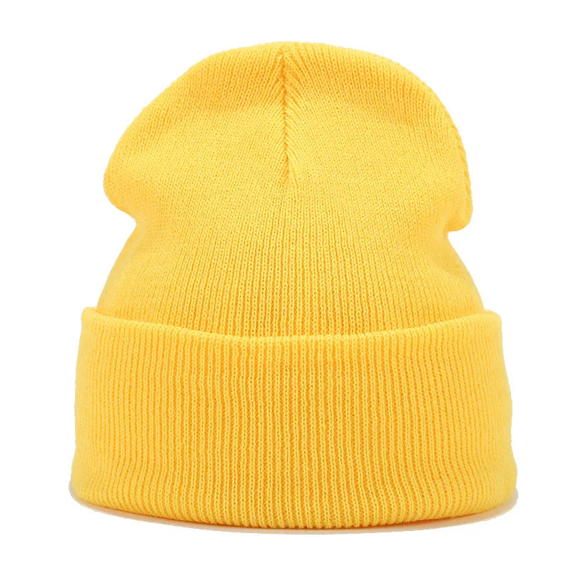 Tatiana Haven Unisex Knitted Beanie – Simple Solid Color Autumn & Winter Hat for Men and Women