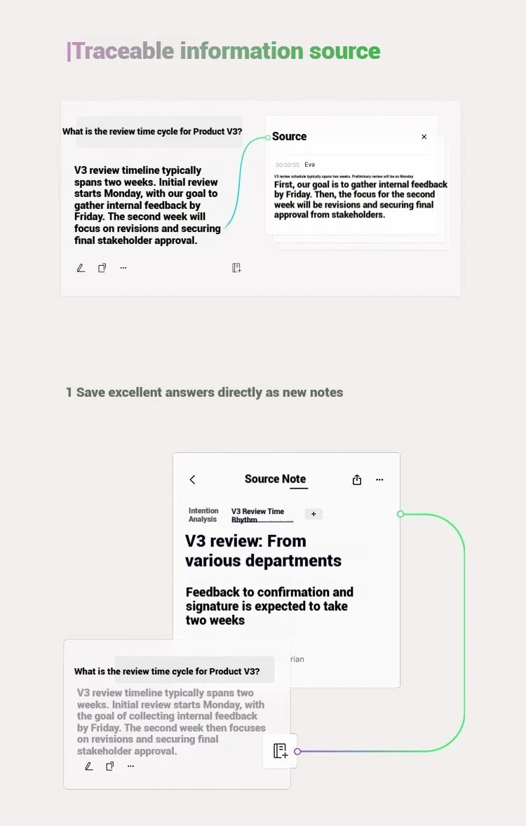 New Plaud Notepin S Wearable AI Voice Recorder, AI Notetaker, Smart Transcription & Summarization, with Wristband & lapel clip