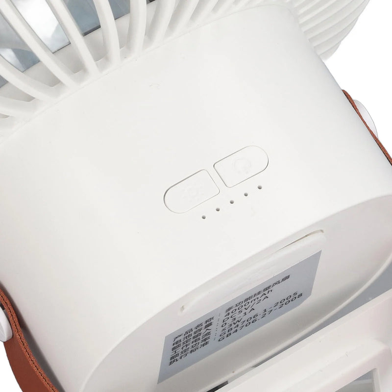 Small Wall Mount Fan with Remote Control Mini Oscillating Fan with Night Light 3 Speeds for RV Bedroom Home Office Garage White