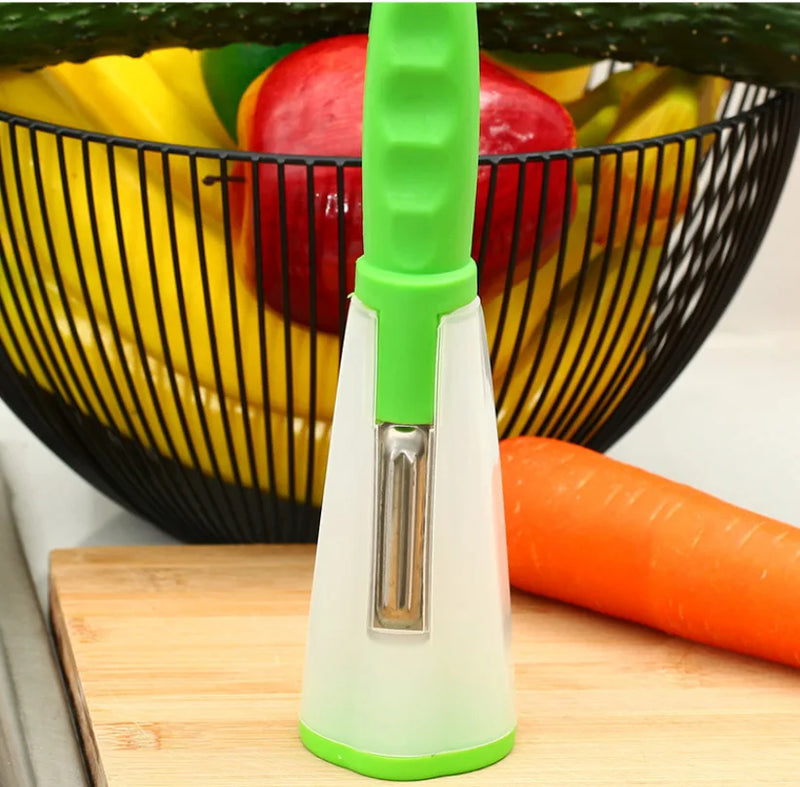 Fruit peeler with storage box for household peeling storage kitchen special anti-splash fruit and vegetable peeler