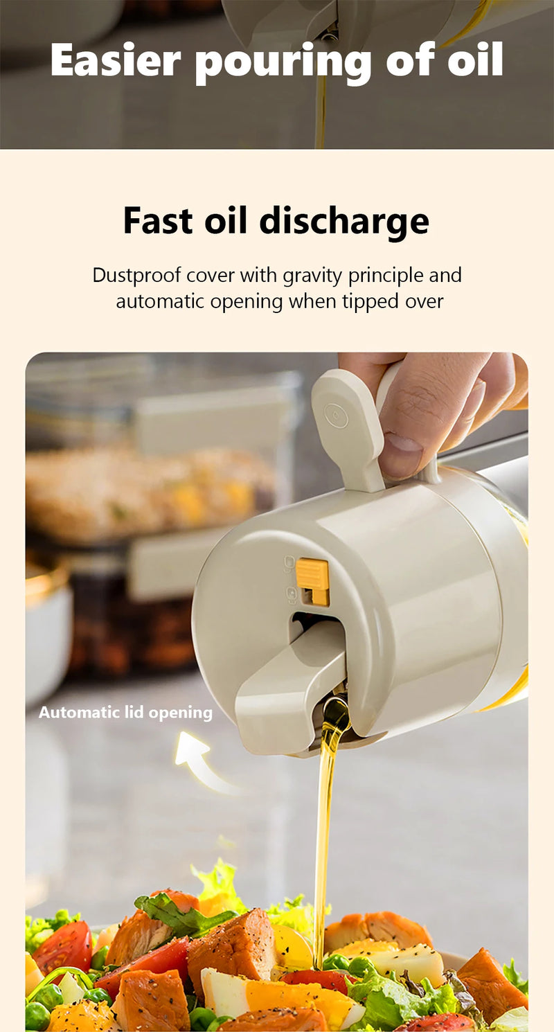 550ML Oil Sprayer Bottle BBQ Cooking 2 in 1 Oil Dispenser Olive Oil Pourers Sprayer Kitchen Baking Oil Mister Vinegar Bottle