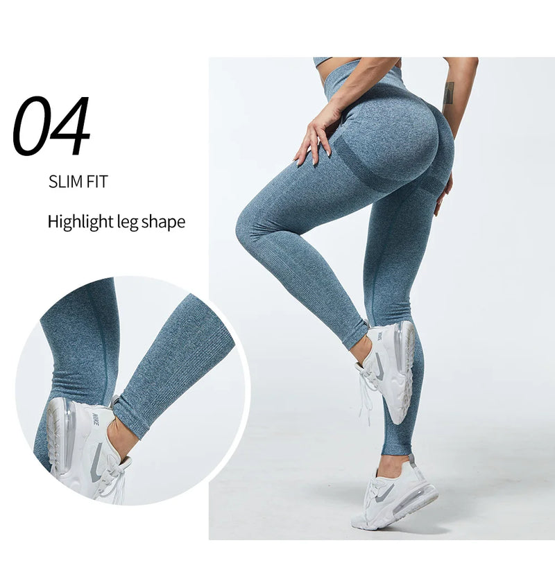 Women High Waist Leggings For Fitness Ladies Sexy Bubble Butt Gym Sports Workout Leggings Push Up Fitness Female Leggins