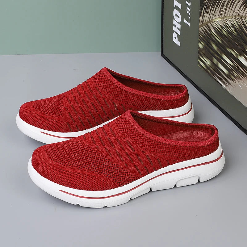 Men Slippers Summer Breathable Home Indoor Slippers Men Thick Bottom Slides Fashion Couple Walking Shoes Plus Size 39-48