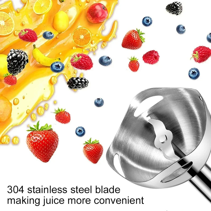 Immersion Hand Stick Blender Electric Food Vegetable Grinder Handheld Stick Mixer for Smoothies Sauces Baby Food Soups