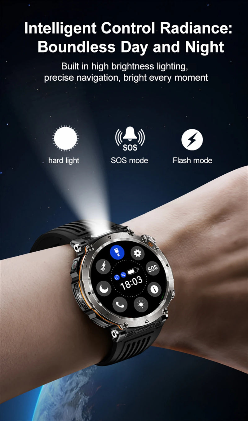 LIGE 600mAh Battery Smart Watch Men 1.7&
