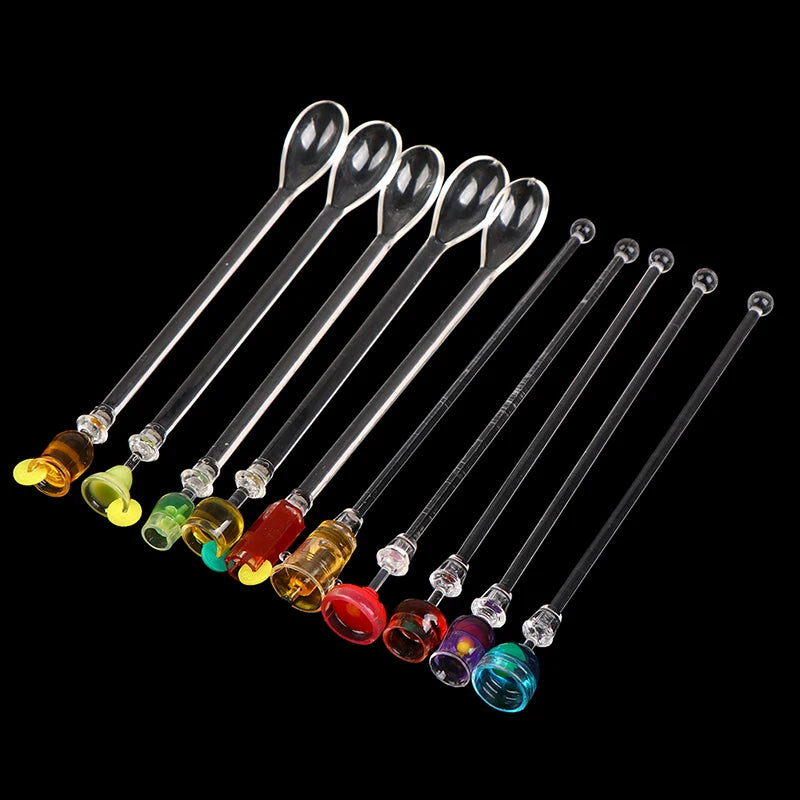 Cocktail Stirrer Drink Mixing Stick Set Acrylic Cocktail Mixer Blender Bar Supplies Swizzle Stirrer