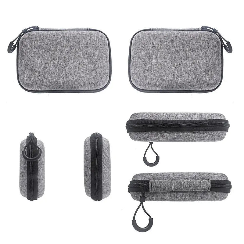 Carrying Case for PLAUD NotePin Voice Recorder Carrying Bag for PLAUD NotePin AI Voice Recorder Nylon Zipper Storage Bag Gray