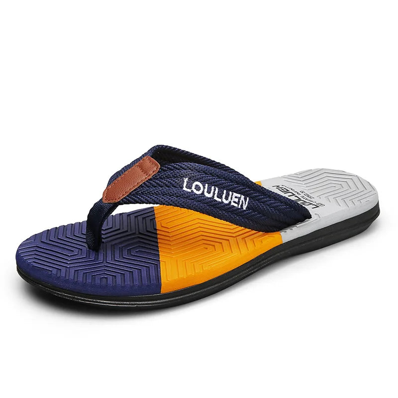 Fashion Men Light Flip Flops Slides Summer Anti-skid Man Slippers Outdoor Beach Male Sandals Household Slides for Men