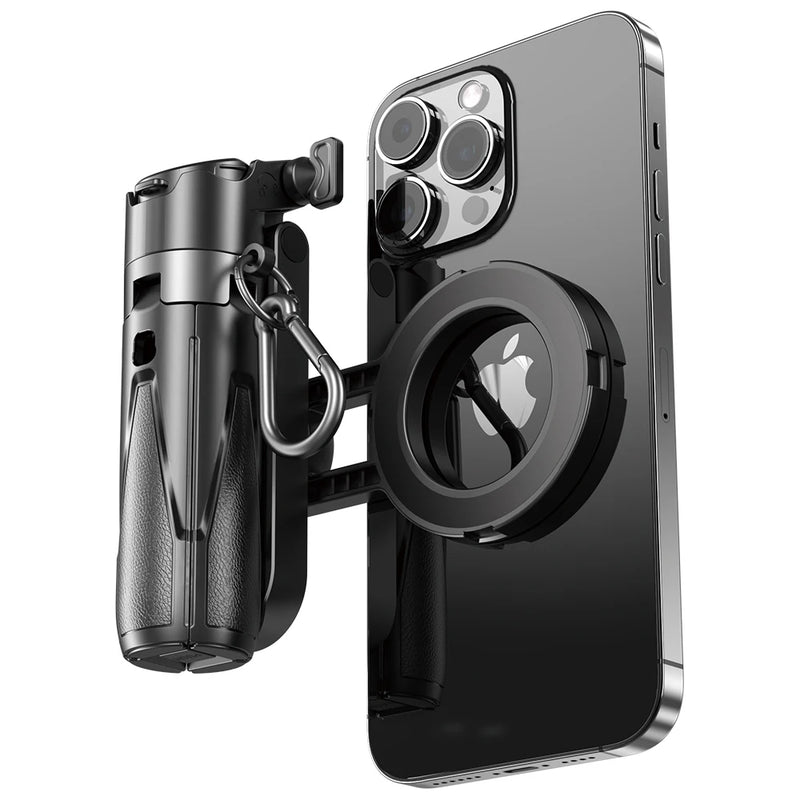 Upgraded Multi-Function Foldable Magnetic Phone Holder Selfie Stick with Remote Control – 360° DSLR-Style Rotation Tripod Stand